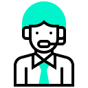 avatar, callcenter, human, man, occupation, profession svg vector icon