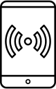 connected, device, hotspot, mobile, tablet, web svg vector icon