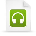 document, file, green, paper icon
