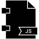 document, extension, folder, js, paper svg vector icon