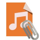 file,type,audio,attachment icon