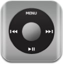 music, nano, silver icon