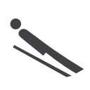 luge, olympic svg vector icon