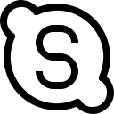 media, network, skype, social, ui, web svg vector icon