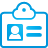 basic, blue, card icon