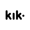kik,black icon