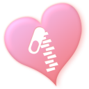 heart,zip,valentine,love icon