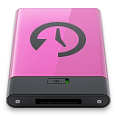 disk, machine, pink, time icon