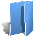 folder,blue icon