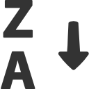 alphabetical,sorting icon