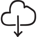 cloud, computing, database, download, multimedia, network, transfer svg vector icon