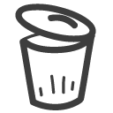 bin, dust icon