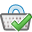 accept, shoppingbasket icon