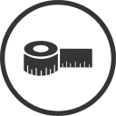 building, construction, diy, equipment, measuring tape, tool svg vector icon