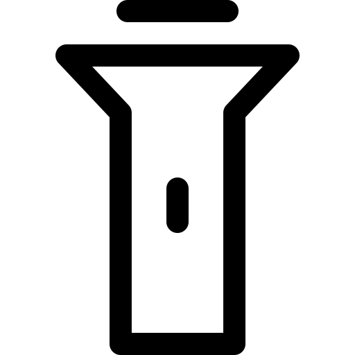 Flashlight Open svg vector icon