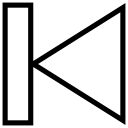 control, pause, play, previous, skip svg vector icon