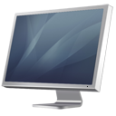 cinema, diagonal, display, graphite icon