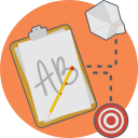 mission, paper, sketching, target svg vector icon