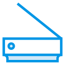 machine, media, multimedia, office, scan, scanner, scanning svg vector icon