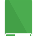 drive, green, white icon