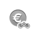 coin,euro,binoculars icon