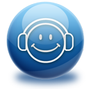 audio, headphones, listen, media, music, smile icon