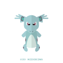 kanto, nidorina, normal, poison, pokemon svg vector icon