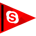 media, online, skyp, social svg vector icon