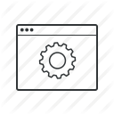 browser, control, gear, optimization, options, settings, system icon
