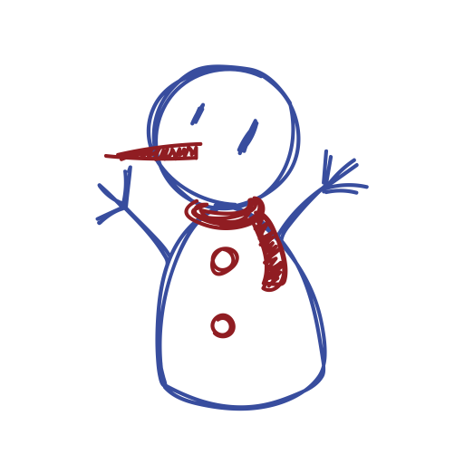 Snowman svg vector icon
