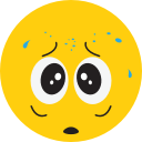 bad, fear, sad, smiley svg vector icon