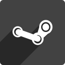 media, shadow, social, square, steam svg vector icon