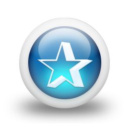 glossy,blue,orb icon