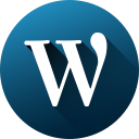circle, high quality, long shadow, media, social, social media, wordpress svg vector icon