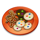 cake, christmas, cookies, food icon