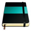 moleskine, turquoise icon