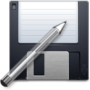 disk, floppy, guardar, pen, save, save as, write icon