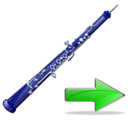 oboe,next,instrument,forward,right,yes,arrow,correct,ok icon