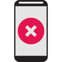 bad, bad quality, cell phone, mobile phone, no, phone svg vector icon