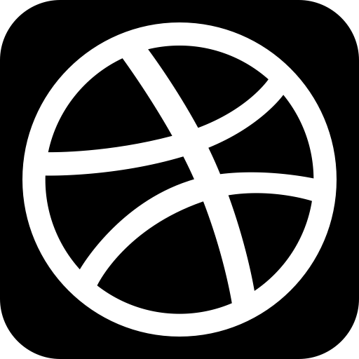 Dribbble svg vector icon