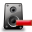 delete, speaker icon