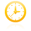 clock, yellow icon
