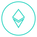 coin, cryptocurrency, digital currency, ethereum svg vector icon