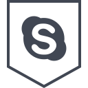 logo, media, skype, social svg vector icon