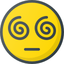 emoji, emote, emot, emot, hypnotized svg vector icon