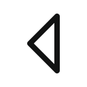 arrow, arrow left, drop, left, stroke arrow svg vector icon