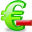 delete, euro, money icon