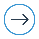 arrow right, circle, direction, east, forward, move, next svg vector icon