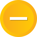 cancel, delete, exit, minus, remove svg vector icon