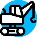 construction, crane, lifter svg vector icon